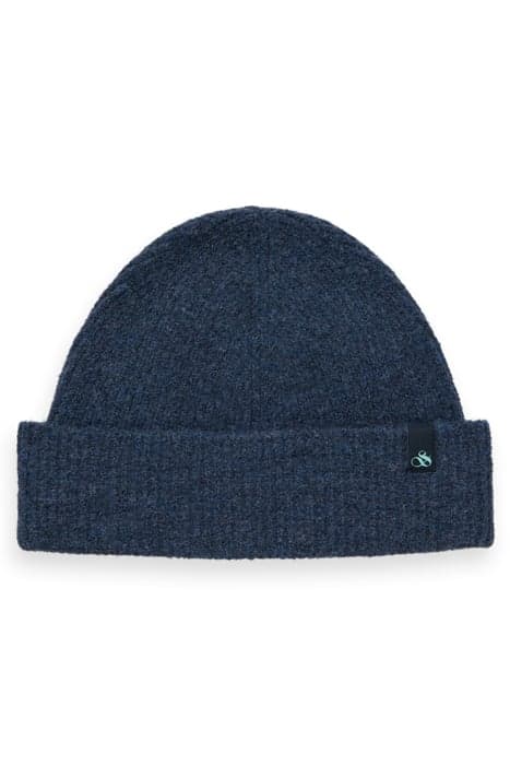 SOFT RIB-KNIT BEANIE DUSTY BLUE by Scotch & Soda