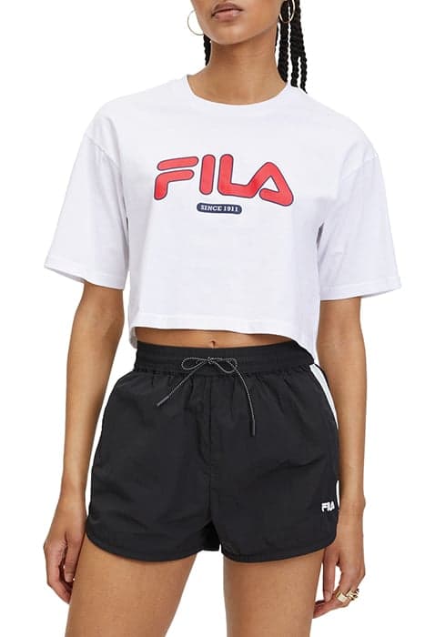 LUCENA CROPPED GRAPHIC TEE BRIGHT WHITE by FILA