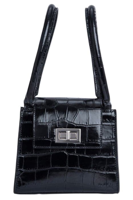 SABRINA BLACK CROCO EMBOSSED LEATHER by BY FAR