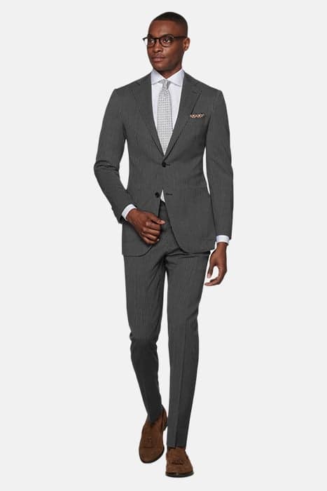 Grey Striped Havana Blazer by Suitsupply