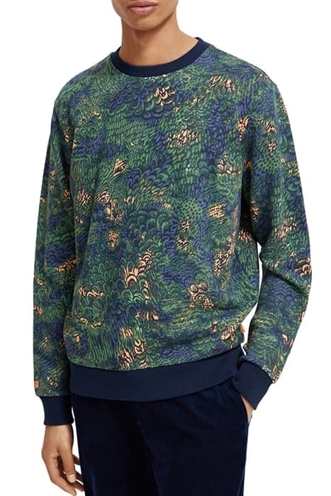 BIG AOP SWEATSHIRT NIGHT ORANGE CAMO by Scotch & Soda