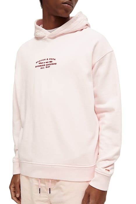 WASHED ARTWORK HOODIE PINK CLOUD by Scotch & Soda