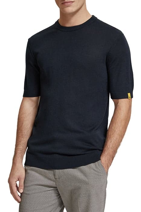 REGULAR FIT KNITTED SHORT SLEEVE PULL NIGHT by Scotch & Soda