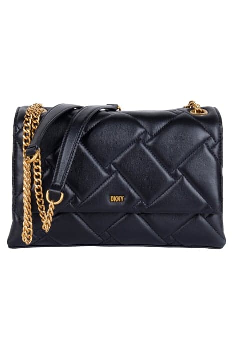 WILLOW SHOULDER BAG BLACK/GOLD by DKNY