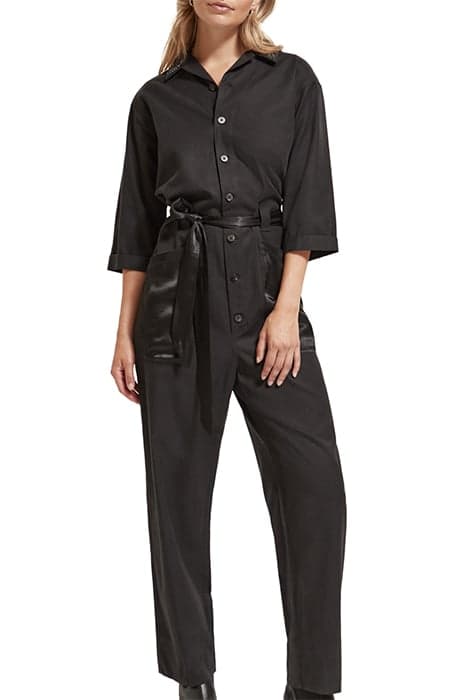 BEADED COLLAR JUMPSUIT EVENING BLACK by Scotch & Soda