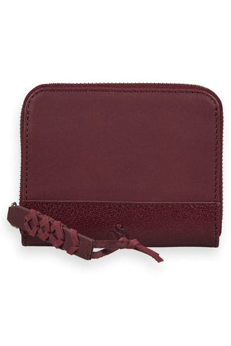 MINI LEATHER WALLET BORDEAUX by Scotch & Soda