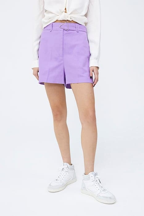 LILAC HIGH-WAIST SHORTS WITH REMOVABLE BELT by IKKS