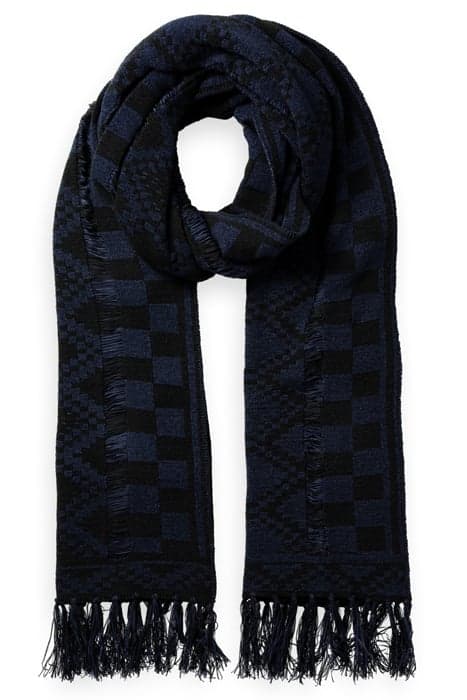 FRINGE HEM KNITTED SCARF NIGHT by Scotch & Soda