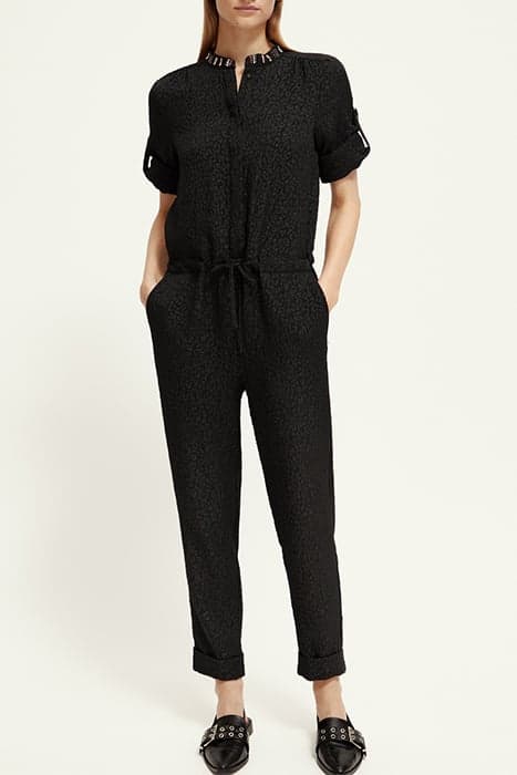 JACQUARD JUMPSUIT BLACK CREATURES JACQUARD by Scotch & Soda