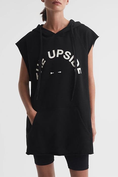 RECOVERY HOODIE-THE UPSID BLACK by Reiss