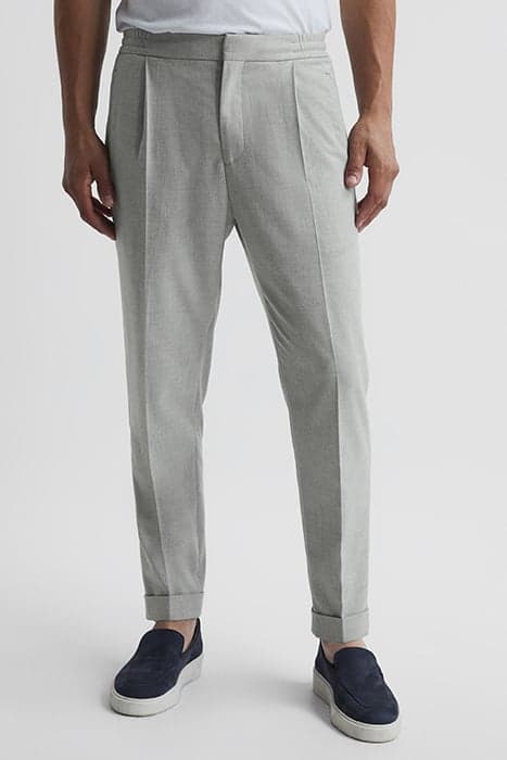 BRIGHTON-PLEATED RELAXED SOFT GREY by Reiss