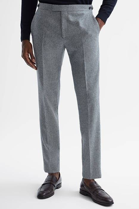 ROGAN-PUPPYTOOTH TROUSER BLUE by Reiss