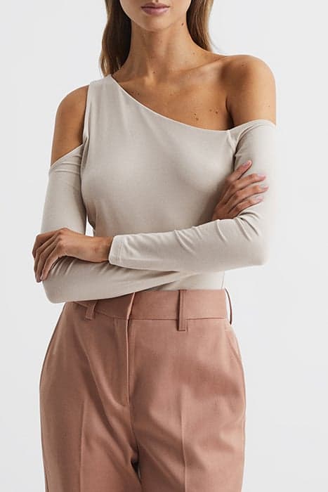 ROSIE-L/S ASYMM COLD SHOU CHAMPAGNE by Reiss