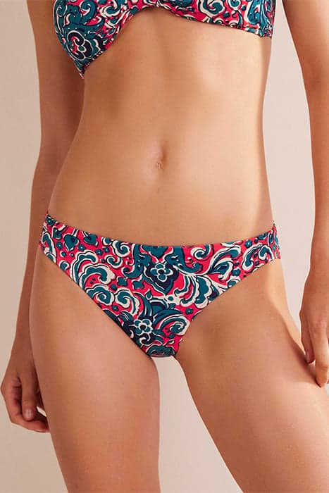 CLASSIC BIKINI BOTTOMS DAHLIA RED, BOTANIC TERRACE by Boden