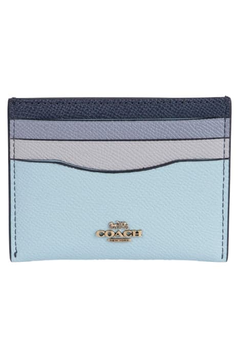 CARD CASE IN COLORBLOCK DOVE GREY MULTI by Coach