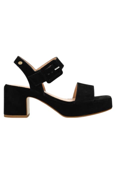 FRS1446 SANDAL SUEDE BLACK by Fred de la Bretoniere