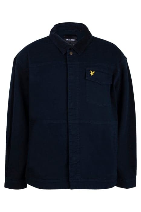 CORD COLLAR TRUCKER DARK NAVY by Lyle & Scott