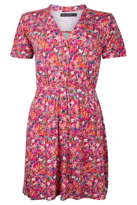 BLOSSOM TEE DRESS SHORT WILD ROSA by French Connection