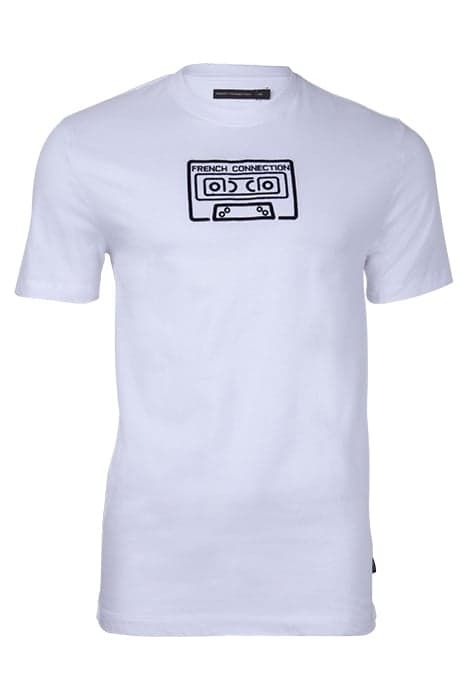 CASSETTE EMBROIDERY WHITE / BLACK by French Connection