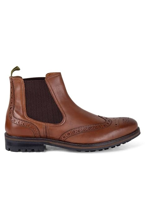 ARLO BROGUE CHELSEA BOOT DISP MID TAN by White Stuff