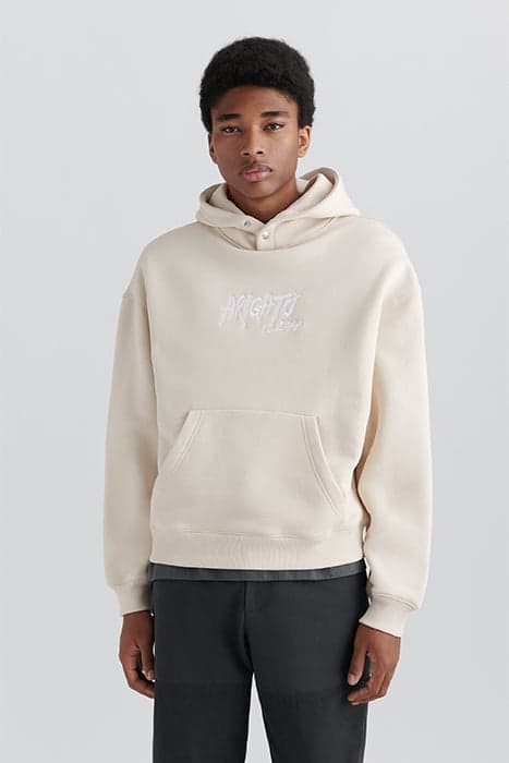 ARIGATO TAG HOODIE PALE BEIGE by Axel Arigato