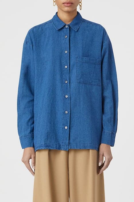 SHIRT WITH SLITS SHIRTS & BLOUSES MID BLUE by Closed