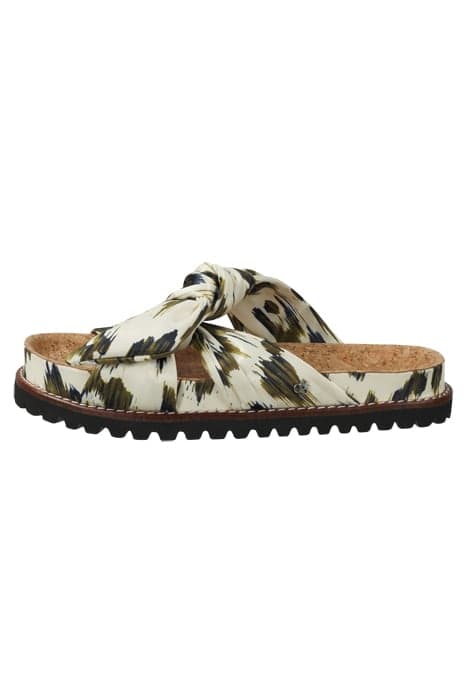 YOSI SANDAL OLIVE LIZARD PRINT by Scotch & Soda Footwear