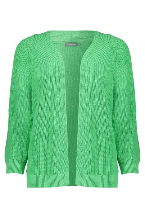 CARDIGAN BASIC BRIGHT GREEN by Geisha