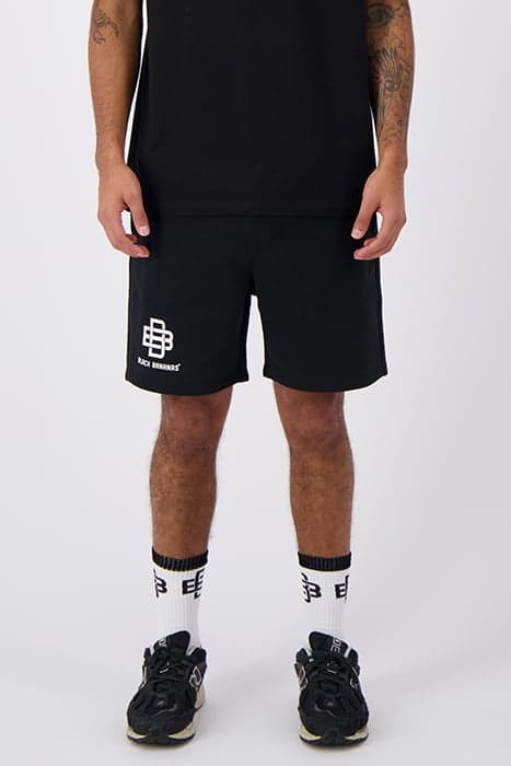 STRIPE SWEATSHORTS BLACK by Black Bananas