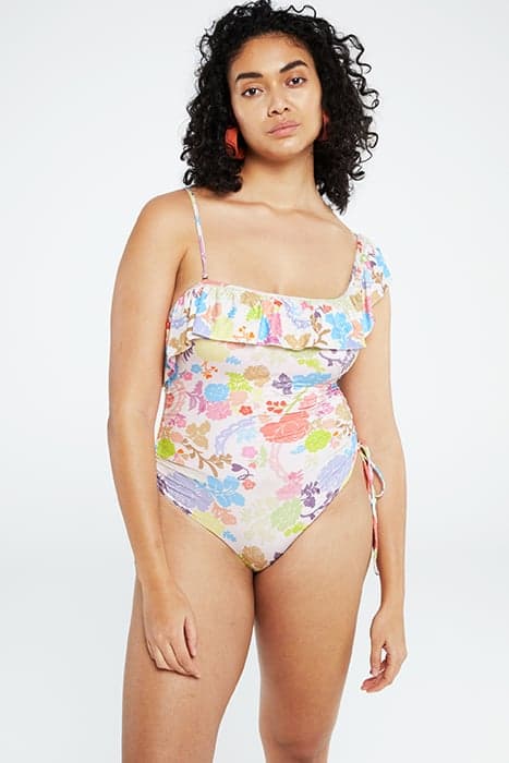 SAYONE SWIMSUIT CREAM WHITE/PINK PAP by Fabienne Chapot