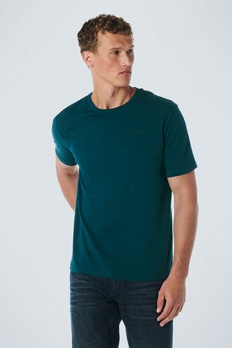 T-SHIRT CREWNECK SOLID BASIC OCEAN by No Excess