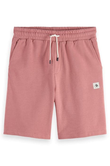 ESSENTIAL LOGO BADGE SWEAT SHORTS WEATHERED PINK by Scotch & Soda