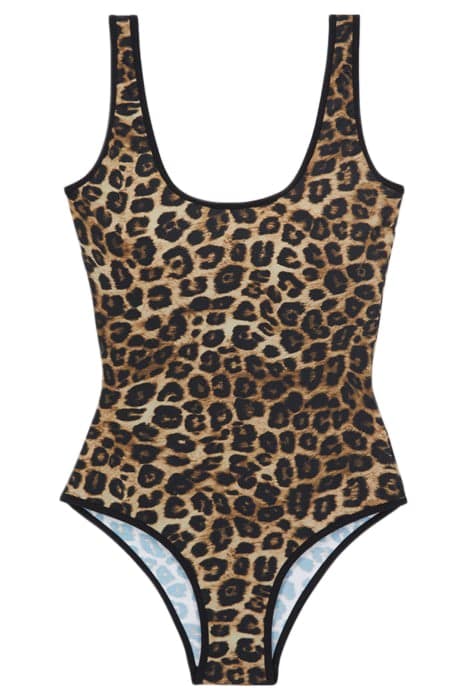 ONE-PIECE BATHING SUIT LEOPARD by The Kooples