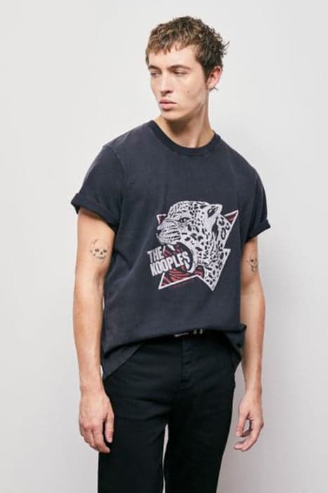 MC TIGER T-SHIRT BLACK WASHED by The Kooples