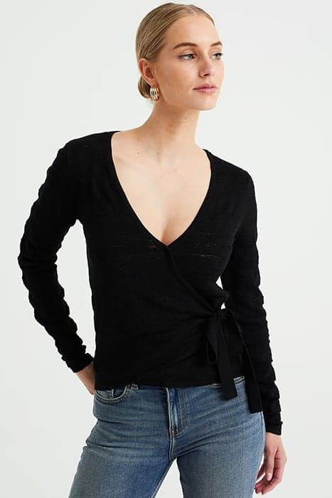 KNITTED CARDIGAN BLACK by WE Fashion