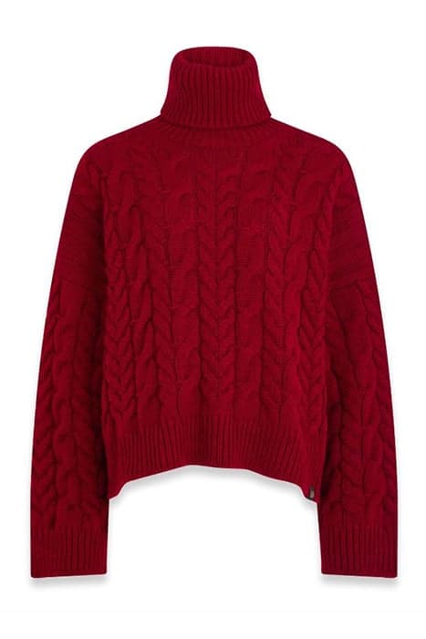 DARLEY ROLL NECK JUMPER LAVA RED by Belstaff