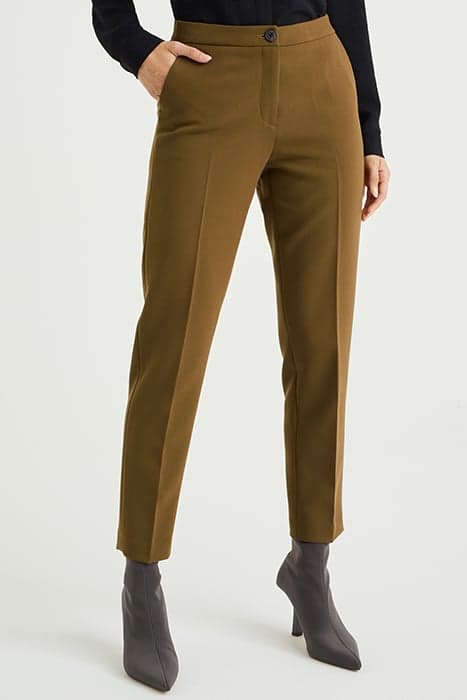 TROUSER OLIVE GREEN by WE Fashion