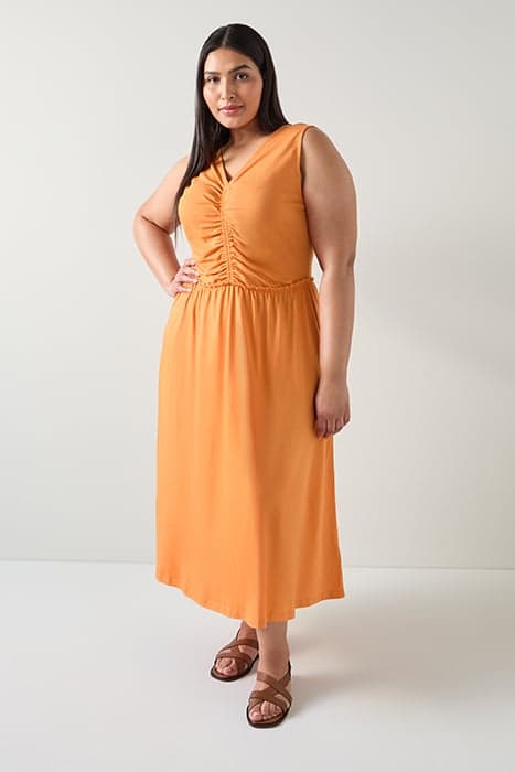 DR CLAUD MIDI JERSEY DRES BURNT ORANGE by LK Bennett