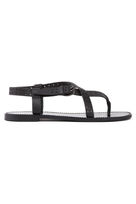 SANDALS WITH PERFORATED STRAPS BLACK by The Kooples