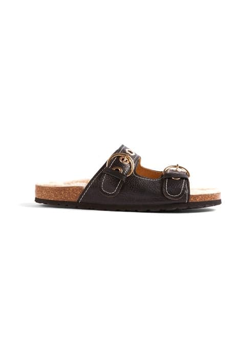 ROMEO FOOTBED DOUBLE STRA BLACK by LK Bennett