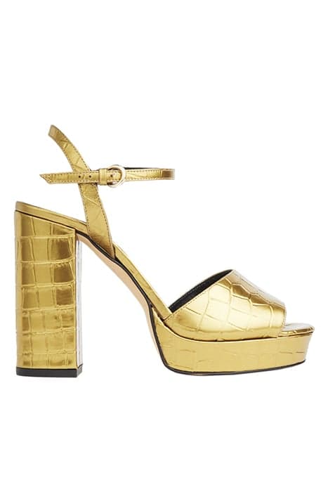 FS SOLANGE OPEN TOE GOLD by LK Bennett