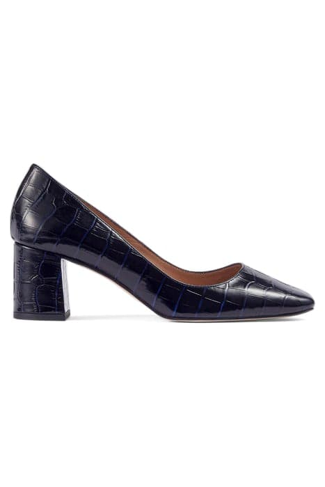 CC SALLY SQUARE TOE HEEL NAVY by LK Bennett