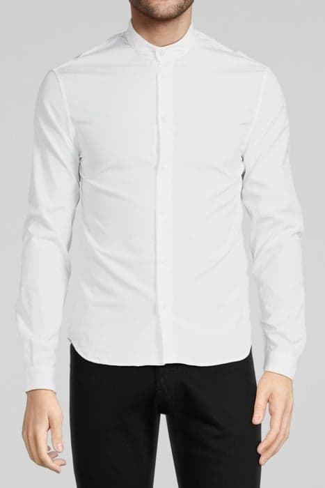 WHITE SLIM D SHIRT WHITE by The Kooples