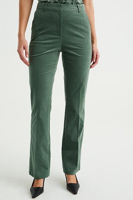 TROUSER GREEN by WE Fashion