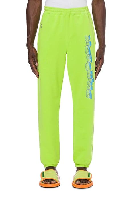 MOSCHINO SURF LOGO FLEECE JOGGERS GREEN by Moschino