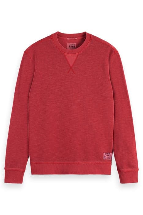 GARMENT-DYED STRUCTURED SWEATSHIRT LOBSTER by Scotch & Soda