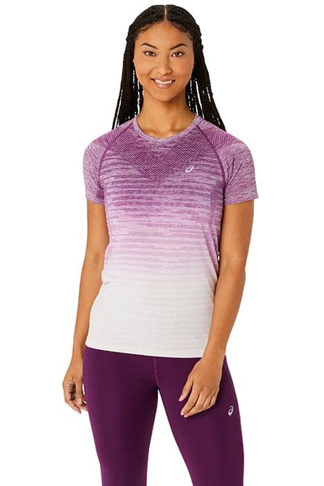 SEAMLESS SS TOP LILAC HINT/DEEP MAUVE by ASICS