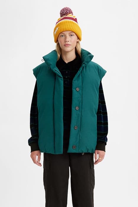 XL PUFFER VEST DEEP SEA MOSS by Levi's