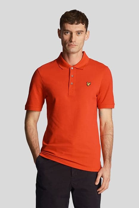 PLAIN POLO SHIRT GALA RED by Lyle & Scott