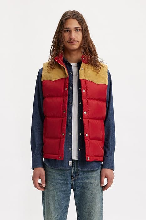 WESTERN SUPER PUFFER VST RHYTHMIC RED by Levi's